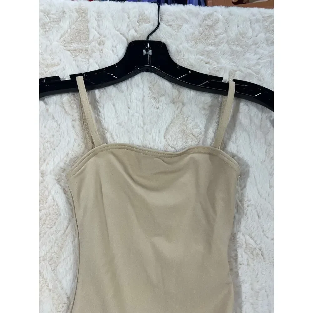 Capezio Girls Nude Ballet Leotard Child Small Dance Gymnastics EUC